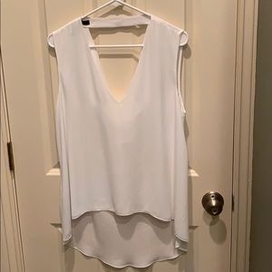 White BCBG high/low tank.